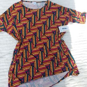LuLaRoe Multicolor Geometric Top